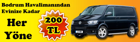 Bodrum Havalimanı Transfer Her Yöne 200 TL Bodrum Havalimanı Transfer Her Yöne 200 TL
